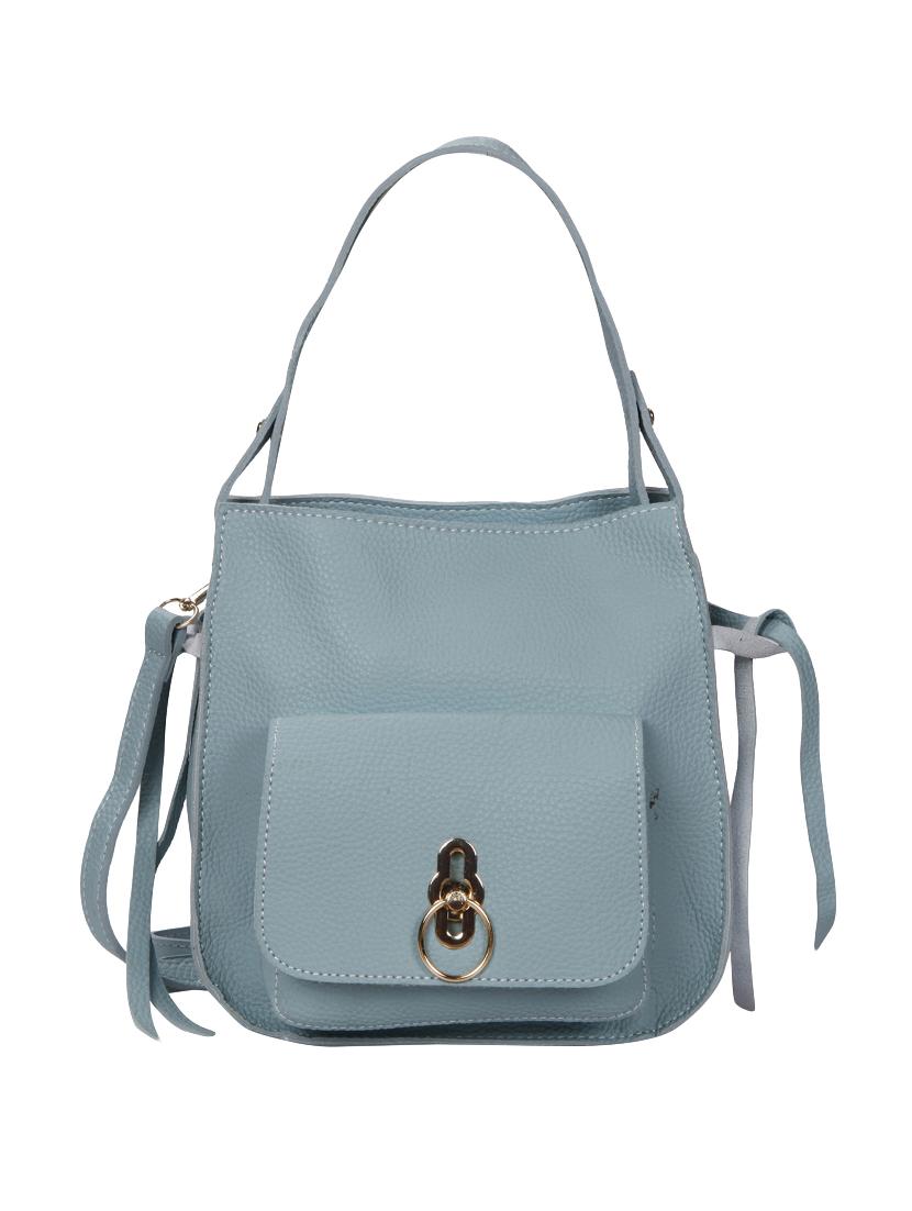 blue leatherette (pu) regular sling bag - 15586094 - Zoom Image - 1