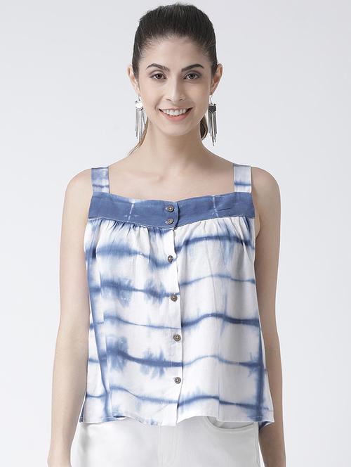 tie and dye button up top - 15586354 - Standard Image - 1