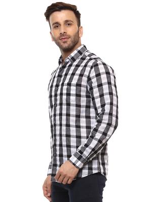 black cotton casual shirt - 15588103 - Standard Image - 2