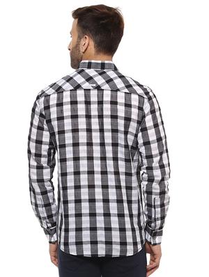black cotton casual shirt - 15588103 - Standard Image - 3