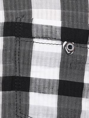 black cotton casual shirt - 15588103 - Standard Image - 5