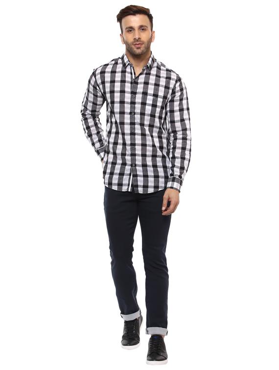 black cotton casual shirt - 15588103 - Zoom Image - 4