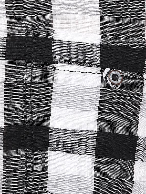 black cotton casual shirt - 15588103 - Zoom Image - 5