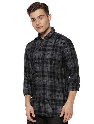 black cotton casual shirt - 15590360 - Standard Image - 2