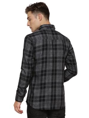black cotton casual shirt - 15590360 - Standard Image - 3