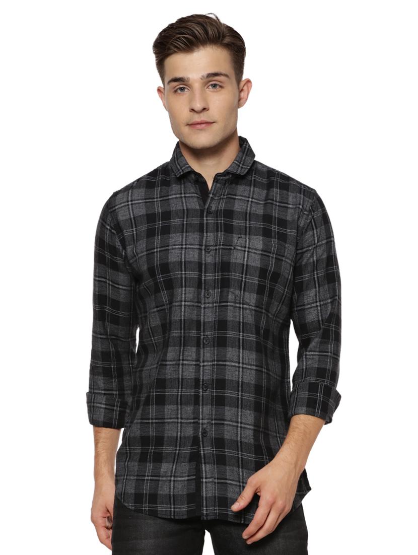 black cotton casual shirt - 15590360 - Zoom Image - 1