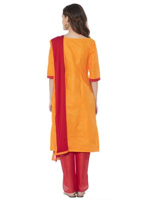 embroidered unstitched pant suit - 15590851 - Standard Image - 3