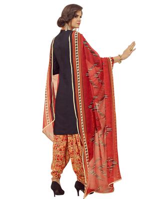 printed unstitched patiyala suit - 15590862 - Standard Image - 3