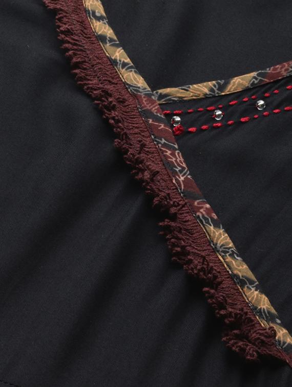 angrakha fringes long ethnic dress - 15591051 - Zoom Image - 5