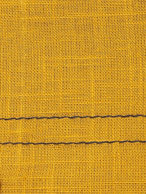 mustard patch work kurta - 15591061 - Zoom Image - 6