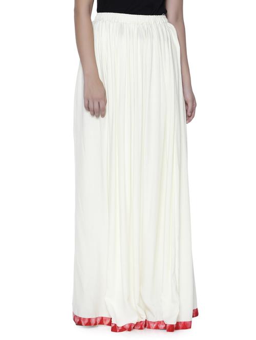 Gathered waist maxi skirt - 15591401 - Standard Image - 1