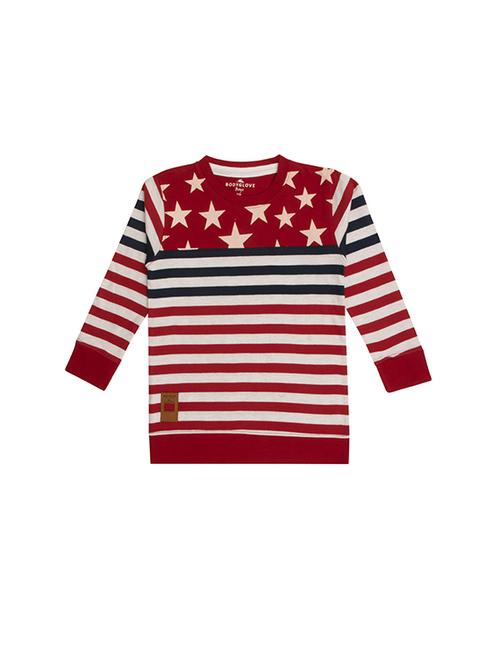 round neck striped t-shirt - 15601488 - Standard Image - 1