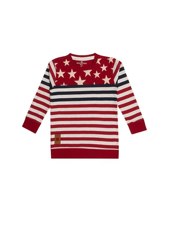 round neck striped t-shirt - 15601488 - Zoom Image - 1