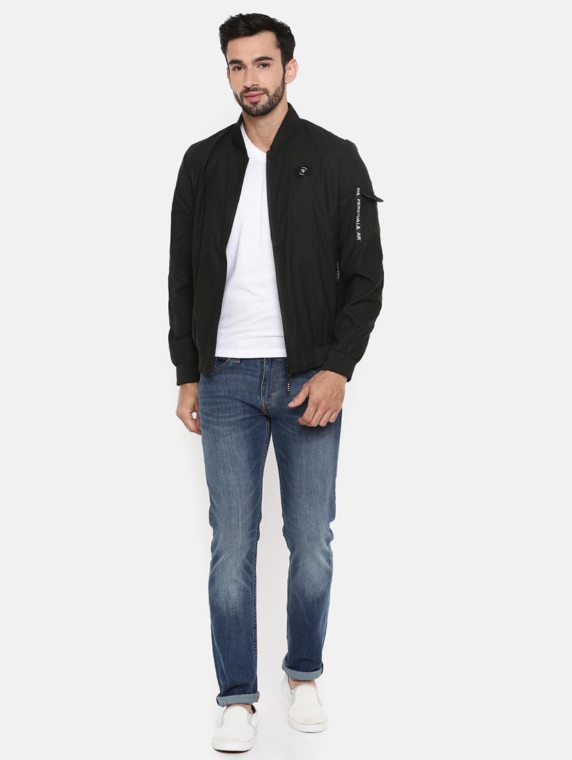 black polyester casual jacket - 15601757 - Zoom Image - 4