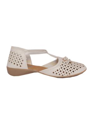 white closed back sandals - 15601849 - Standard Image - 2