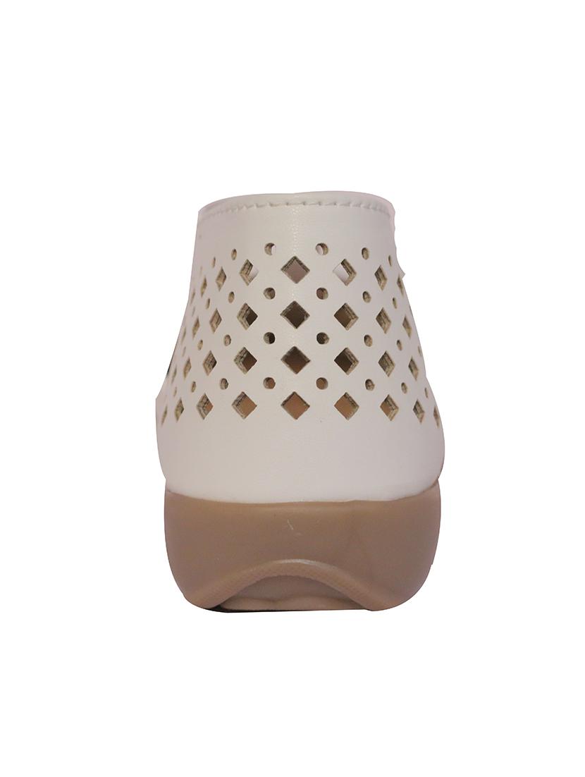 white closed back sandals - 15601849 - Zoom Image - 3