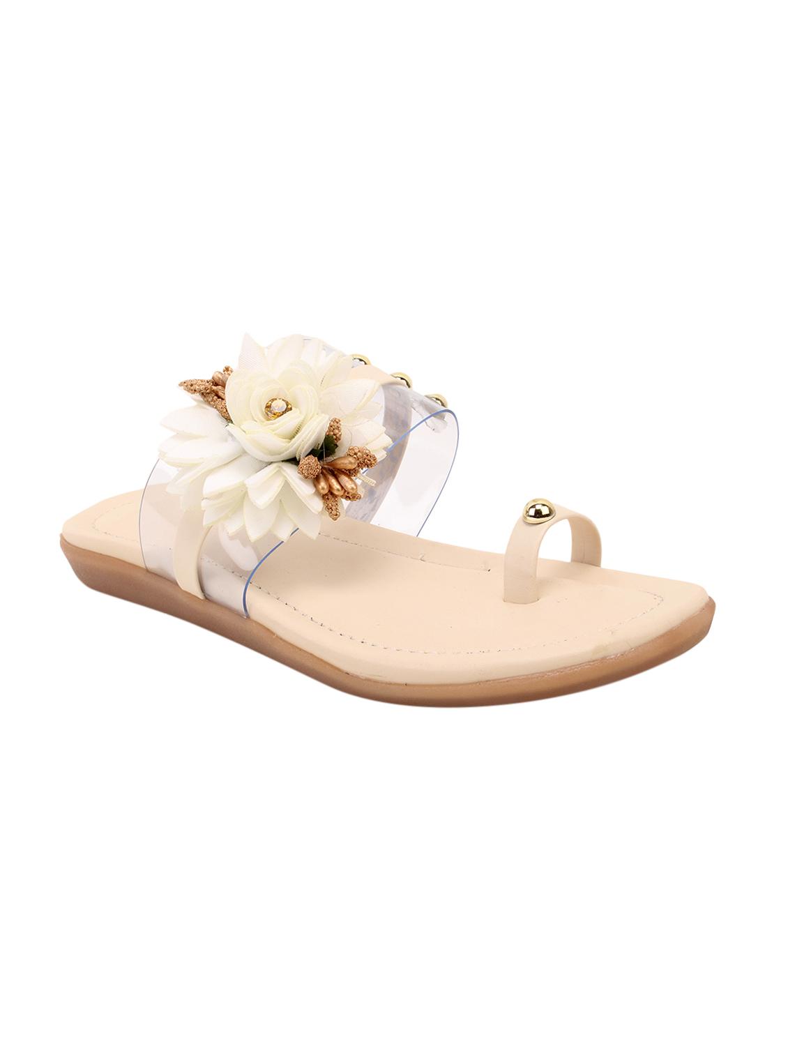 beige one toe sandals - 15601969 - Zoom Image - 1