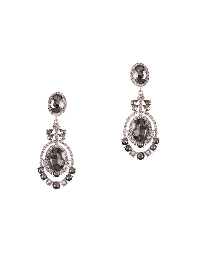 silver tone drop earrings - 15602049 - Zoom Image - 1
