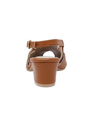 tan back strap sandals - 15603815 - Standard Image - 3