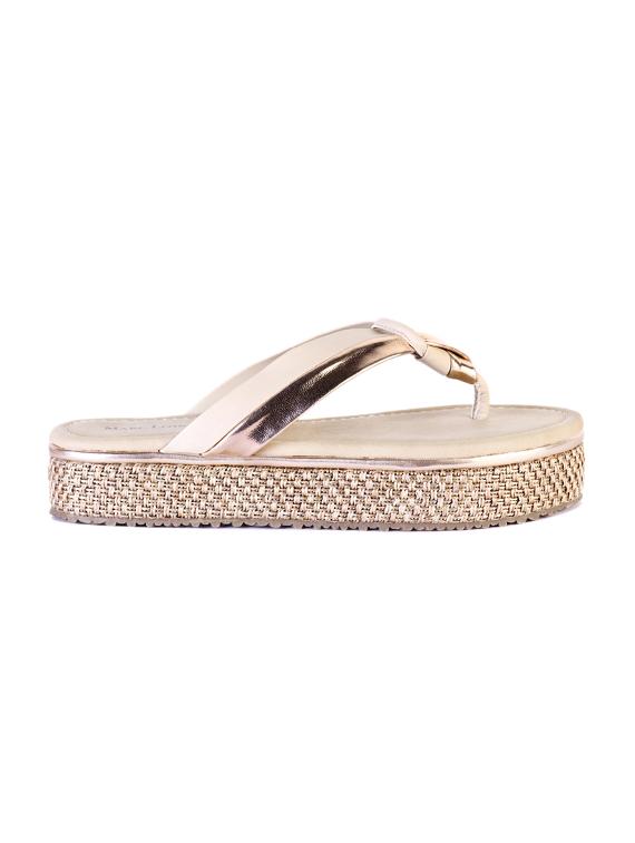 gold flat forms sandals - 15603830 - Zoom Image - 2