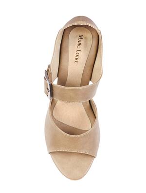 brown slip on sandals - 15603835 - Standard Image - 4