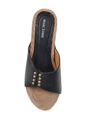 black slip on wedges - 15603892 - Standard Image - 4