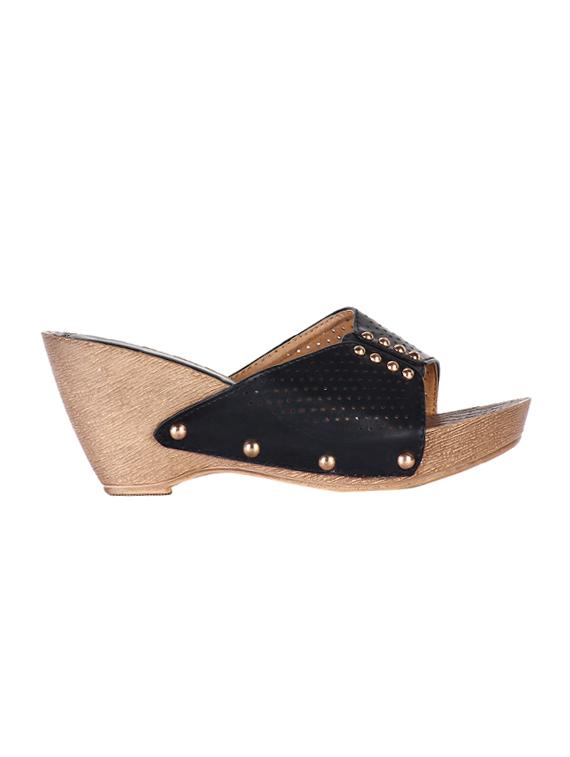 black slip on wedges - 15603892 - Zoom Image - 2