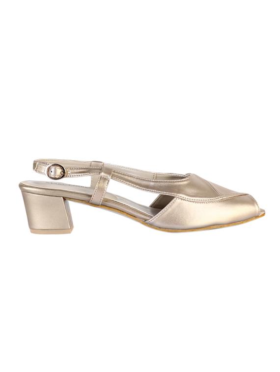 gold back strap sandals - 15603912 - Zoom Image - 2