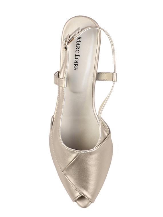 gold back strap sandals - 15603912 - Zoom Image - 4