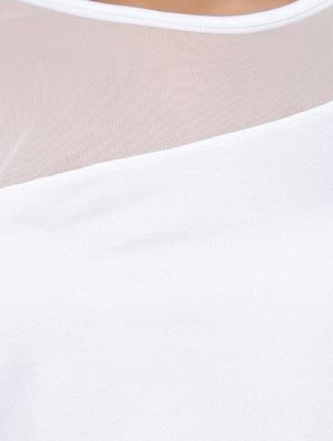sheer paneled crop top - 15603952 - Standard Image - 6
