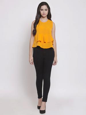 sleeveless ruffled detail top - 15603956 - Standard Image - 4