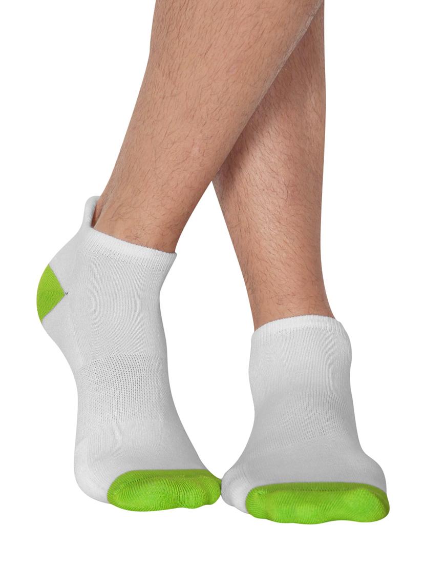 white cotton ankle length socks - 15604328 - Zoom Image - 1