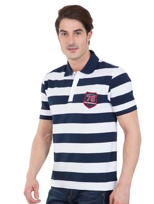 blue cotton polo t-shirt - 15604347 - Standard Image - 2