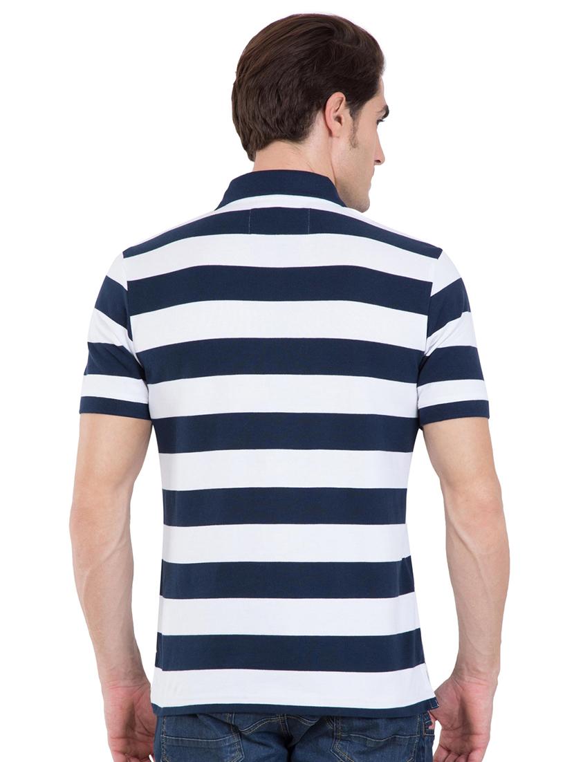 blue cotton polo t-shirt - 15604347 - Zoom Image - 3
