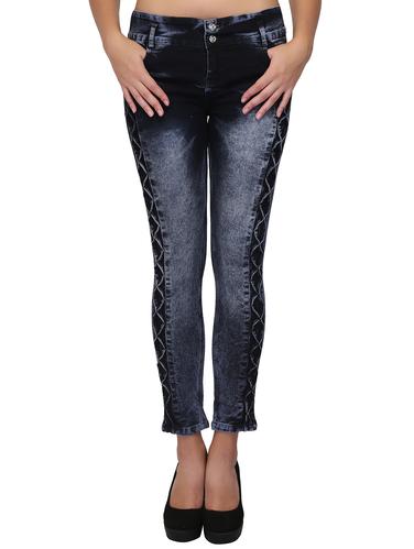criss-cross stone washed jeans - 15604536 - Very Small Image - 1