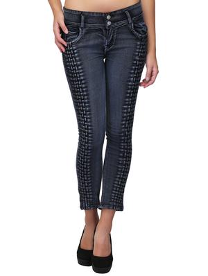 basket weave low waist jeans - 15604537 - Standard Image - 1