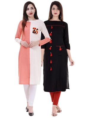 Multi colored combos kurta - 15605765 - Standard Image - 1