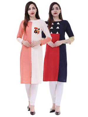 Multi colored combos kurta - 15605769 - Standard Image - 1