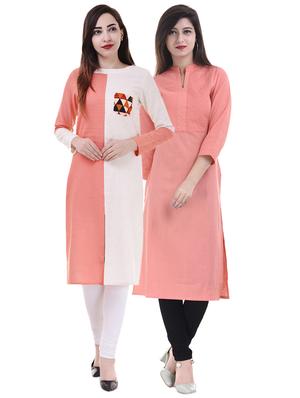multi cotton straight kurta - 15605770 - Standard Image - 1