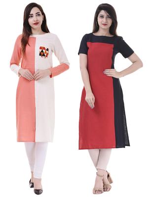 Multi colored combos kurta - 15605772 - Standard Image - 1