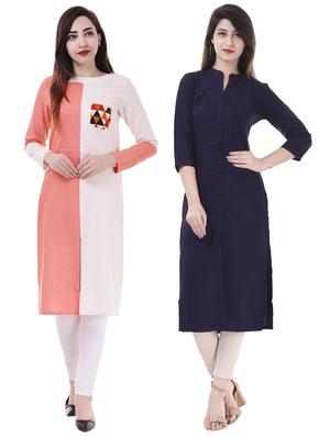 Multi colored combos kurta - 15605773 - Standard Image - 1