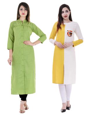 Multi colored combos kurta - 15605775 - Standard Image - 1