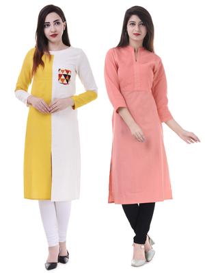 Multi colored combos kurta - 15605778 - Standard Image - 1