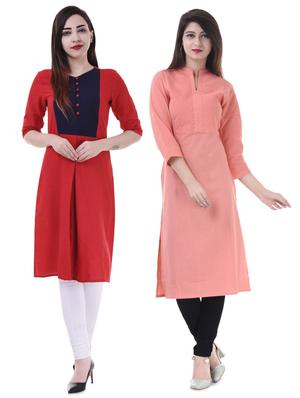 Multi colored combos kurta - 15605785 - Standard Image - 1