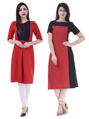 Multi colored combos kurta - 15605787 - Standard Image - 1