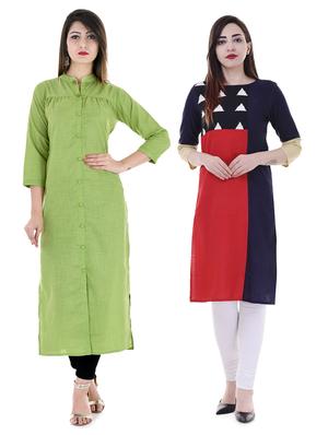 Multi colored combos kurta - 15605790 - Standard Image - 1