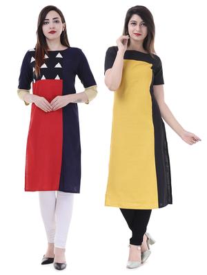 Multi colored combos kurta - 15605792 - Standard Image - 1