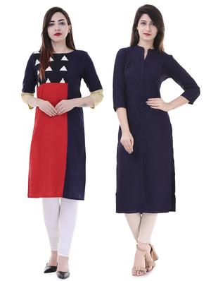 Multi colored combos kurta - 15605794 - Standard Image - 1