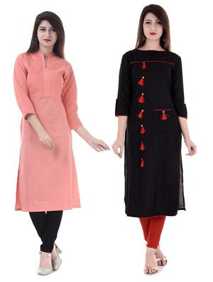 Multi colored combos kurta - 15605795 - Standard Image - 1