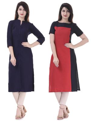 multi colored combos kurta - 15605806 - Standard Image - 1